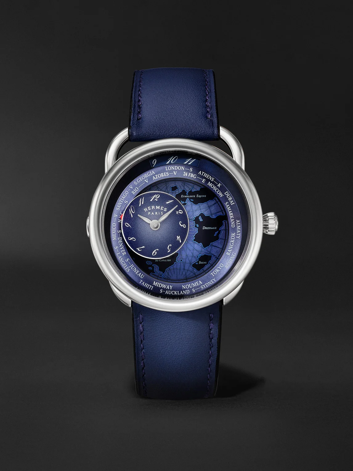 Arceau Le Temps Voyageur Automatic Stainless Steel Watch, Ref. W057263WW00 - 1