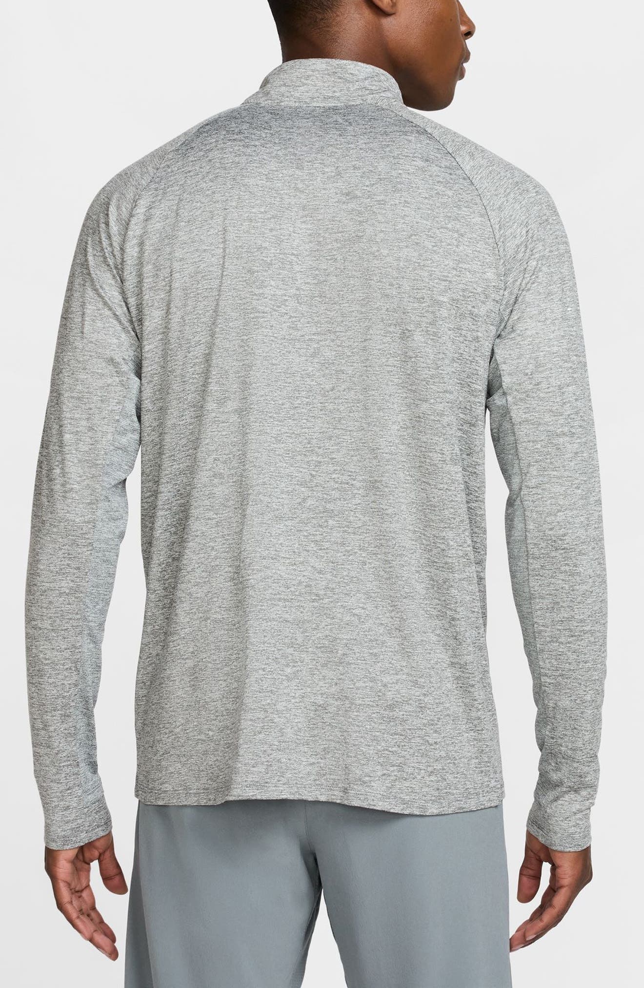 Nike Dri-FIT Stride Half Zip Running Top in 084 Smkgry/refsil at Nordstrom - 2