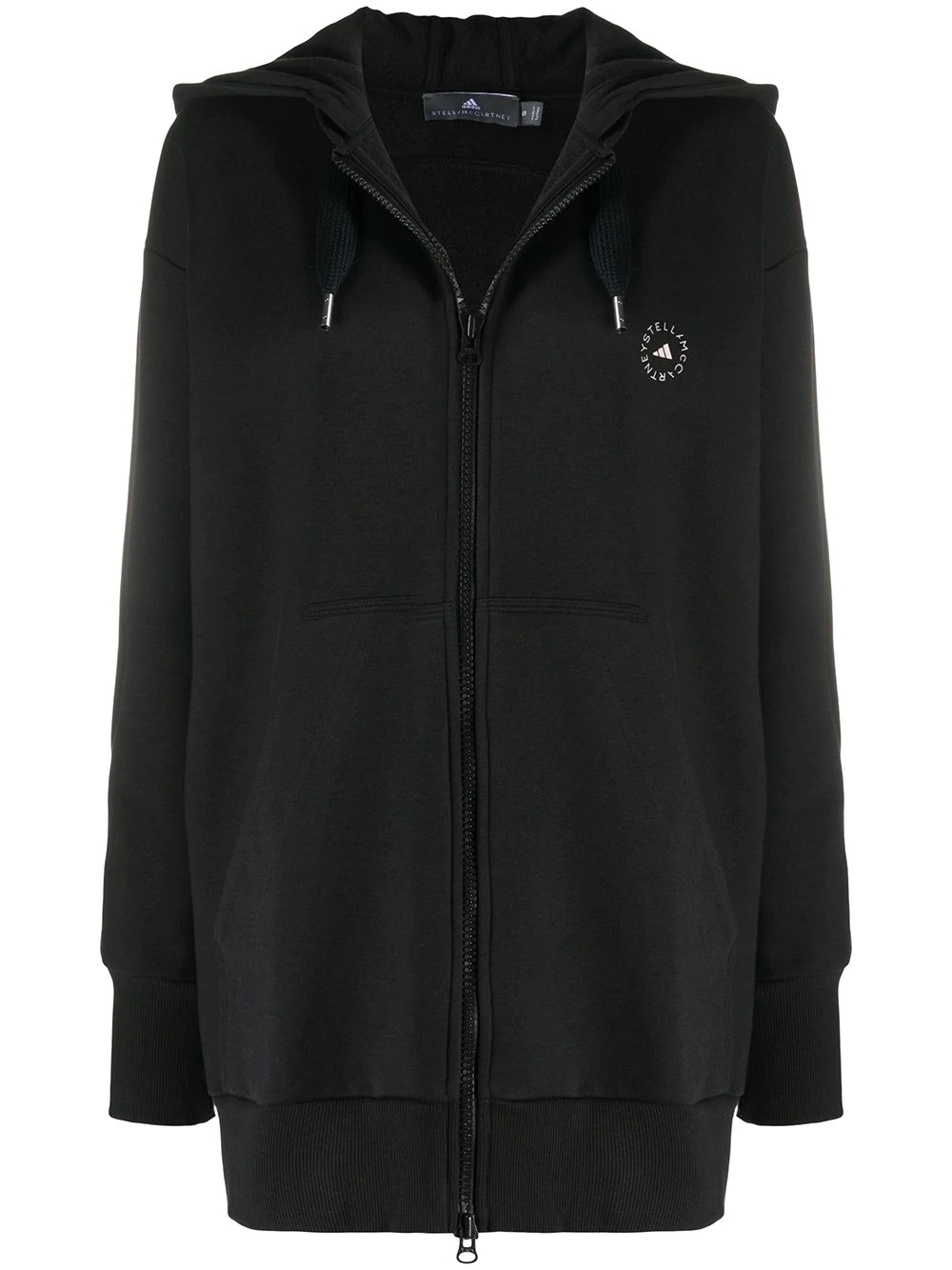 oversized zip-front hoodie - 1