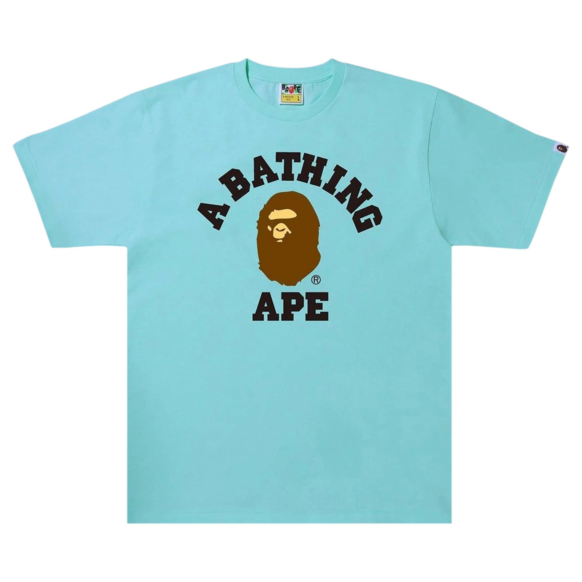 BAPE College Tee 'Blue/Sax' - 1