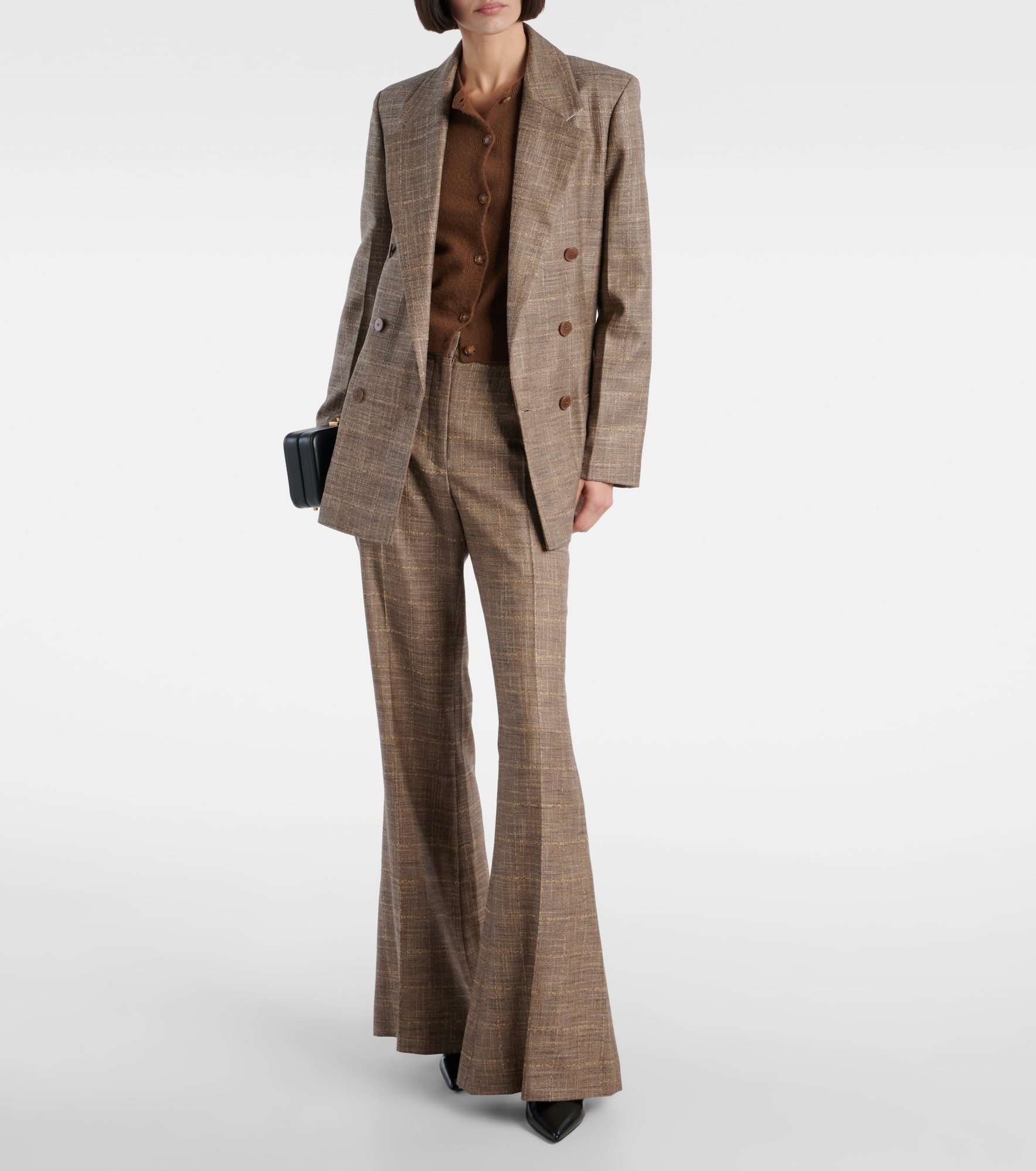 Castel checked wool-blend blazer - 2