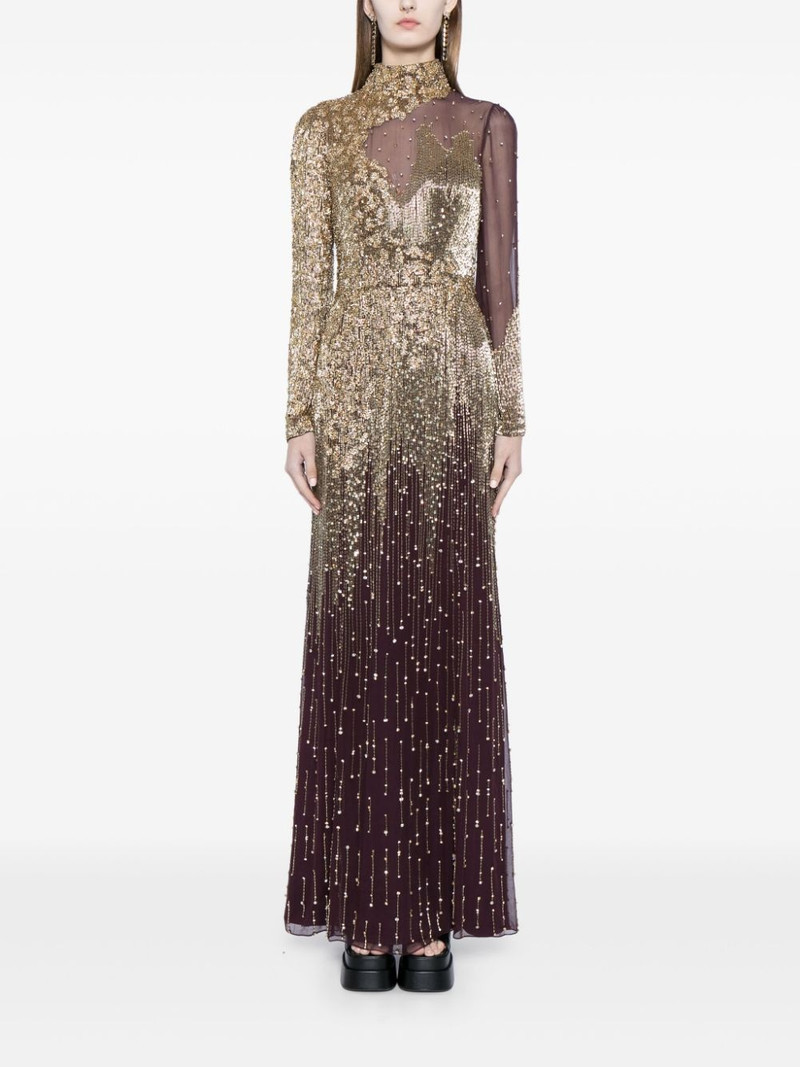 JENNY PACKHAM Starman sequin embellished gown outlook