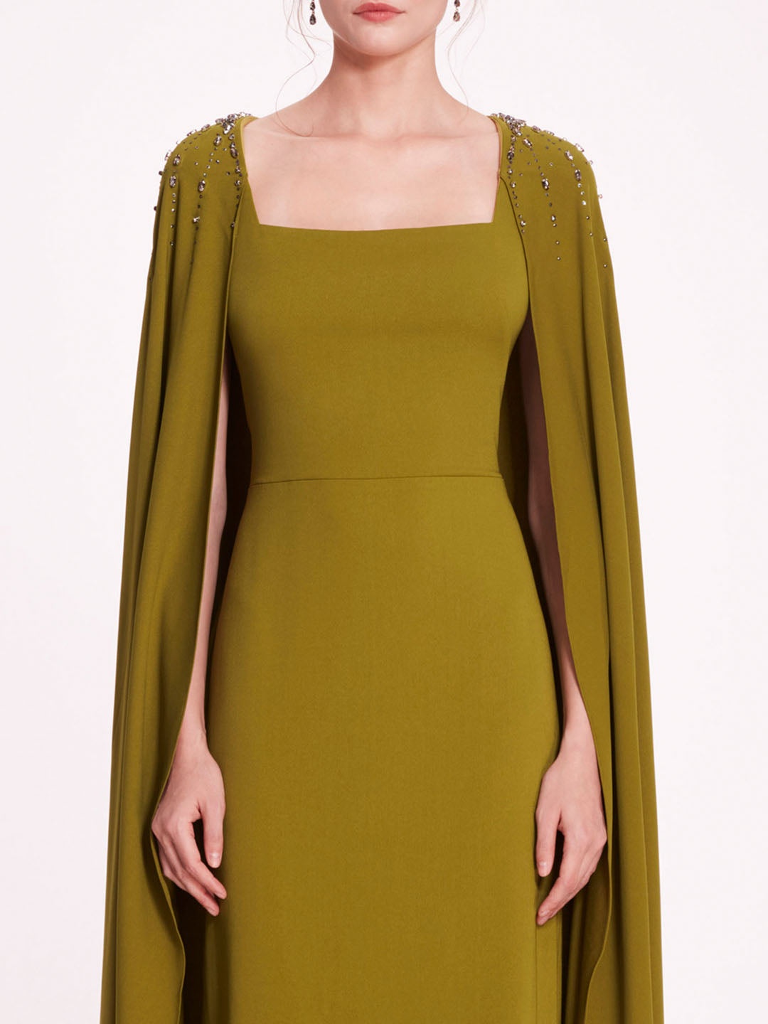 EMBELLISHED CAPE GOWN - 4
