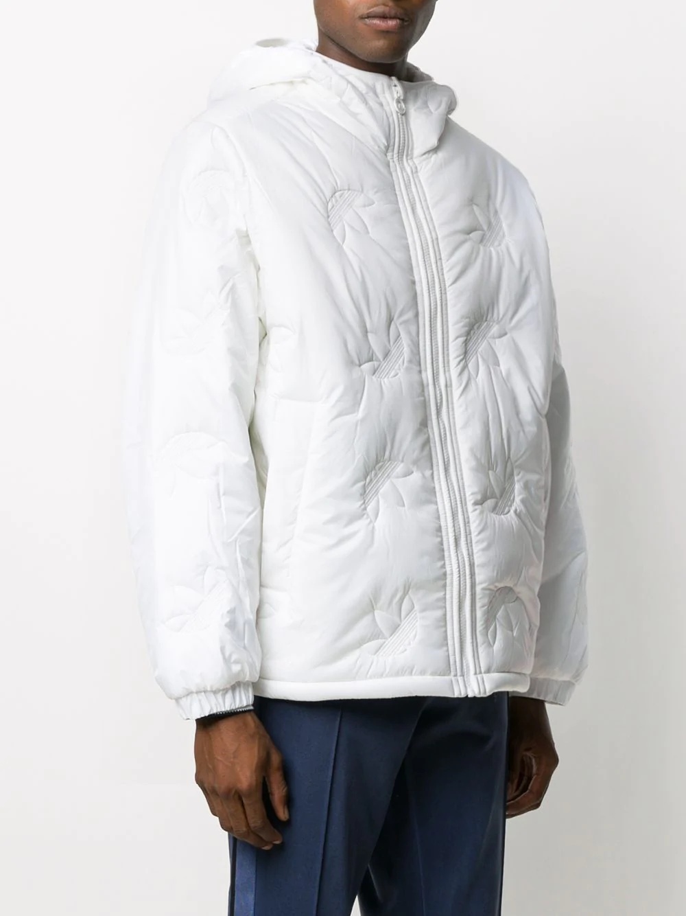 logo-embossed down jacket - 3