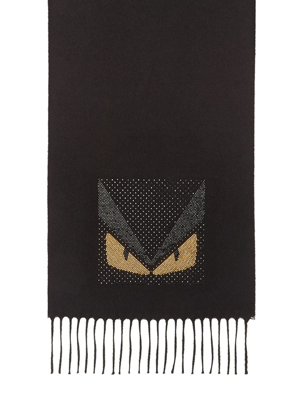 fringed micro stud Bag Bugs scarf - 3