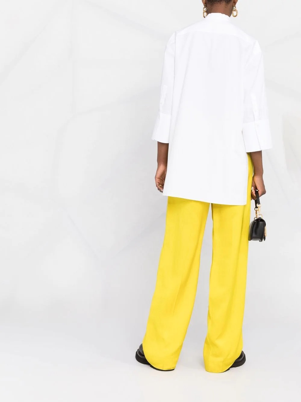 side neck tie fastening blouse - 6