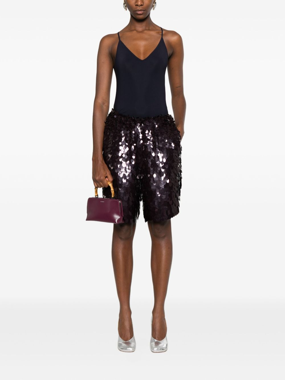 V-neck spaghetti-strap top - 2