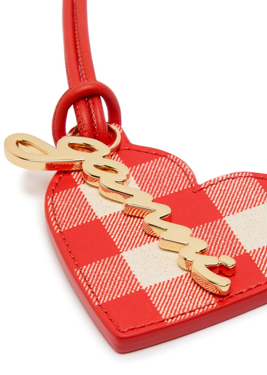Ganni Bou Heart Mirror Leather Keyring - 3