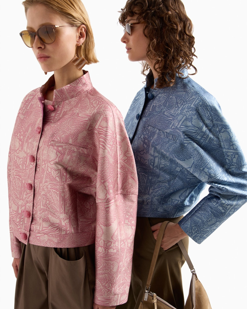 ALL-OVER JACQUARD JACKET WITH GURU COLLAR 6