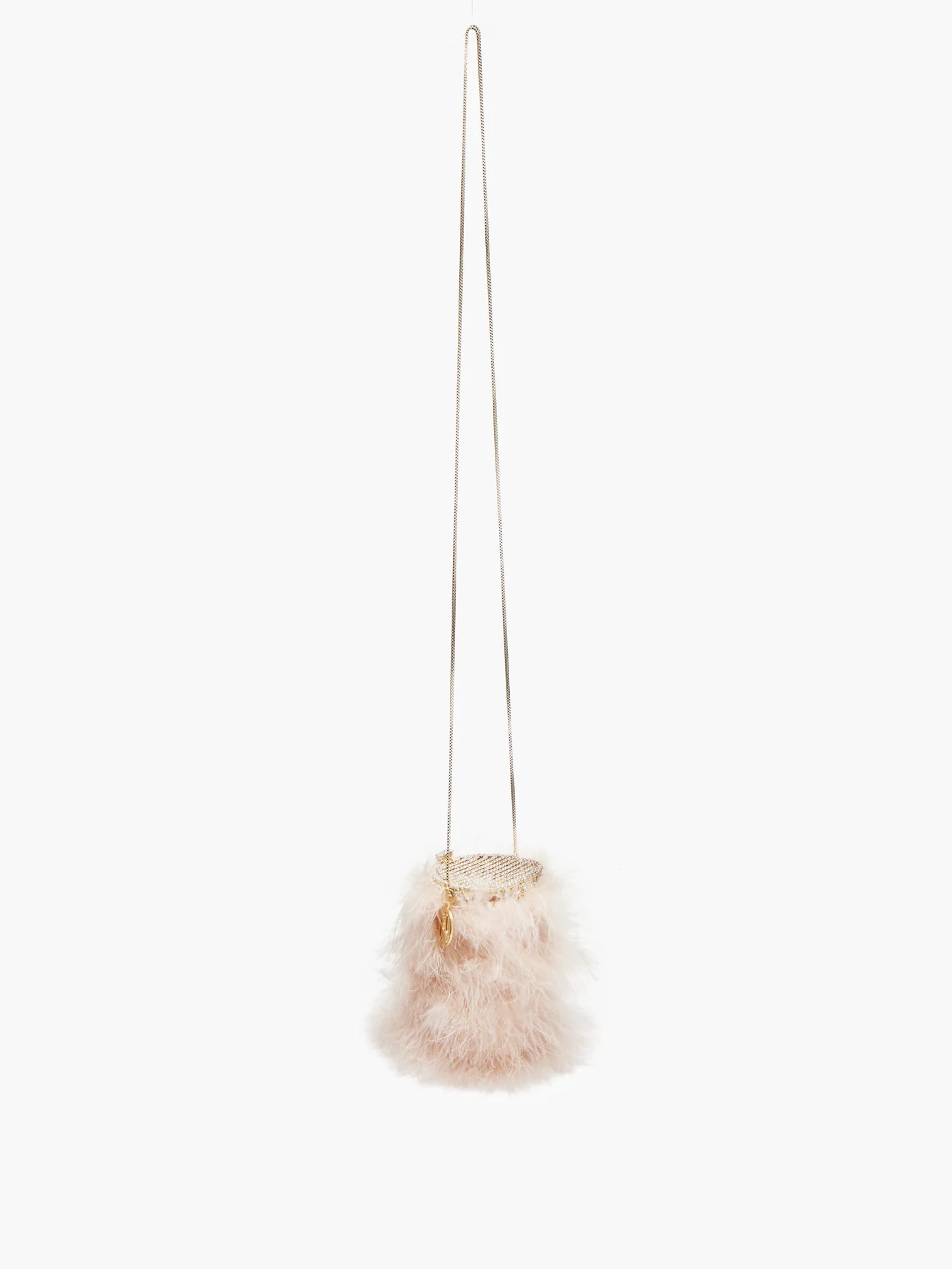 Hippy Nuvola marabou-feather bag - 4