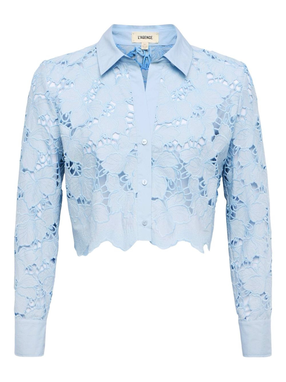 Seychelle  floral lace button-down shirt - 1