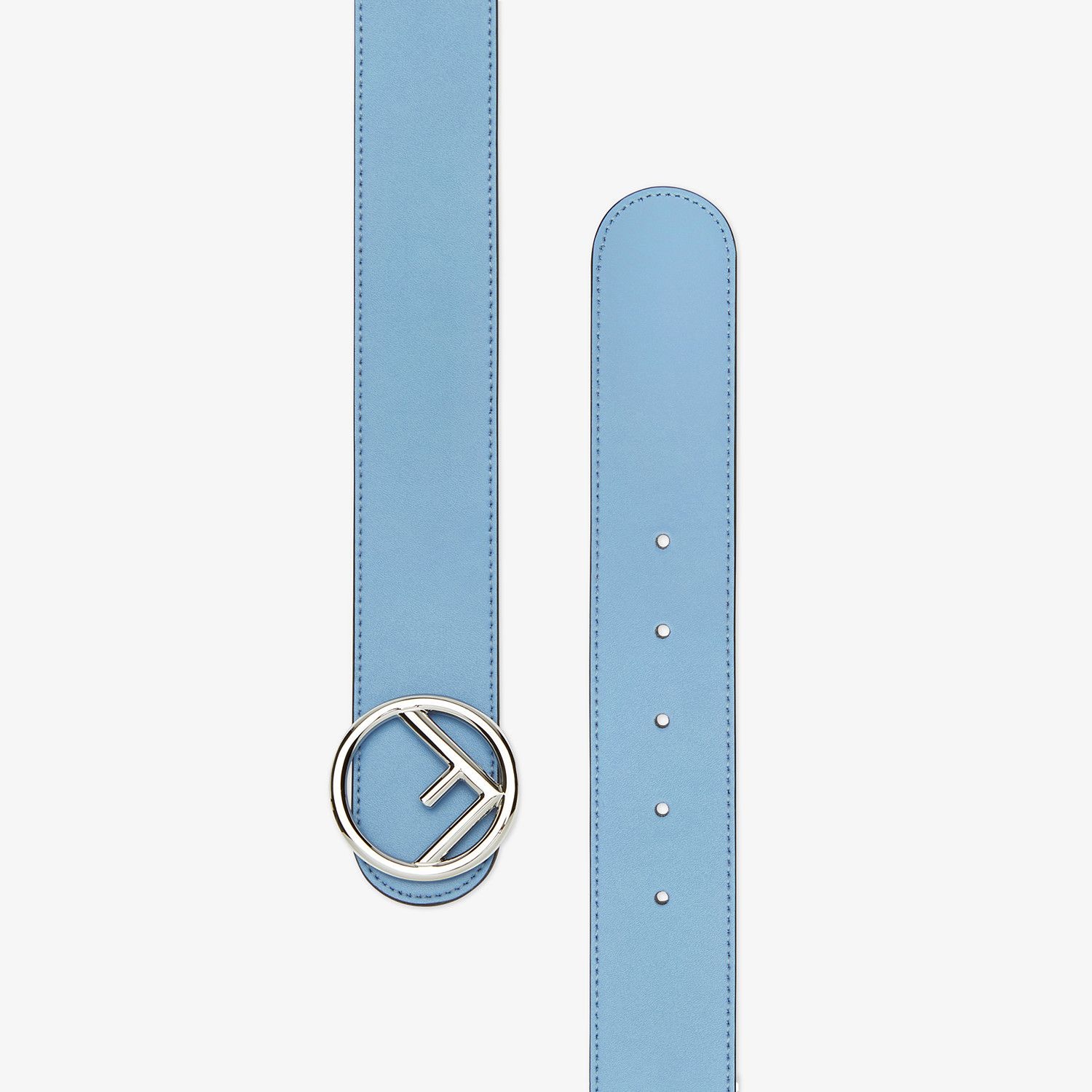 Light blue leather belt - 2