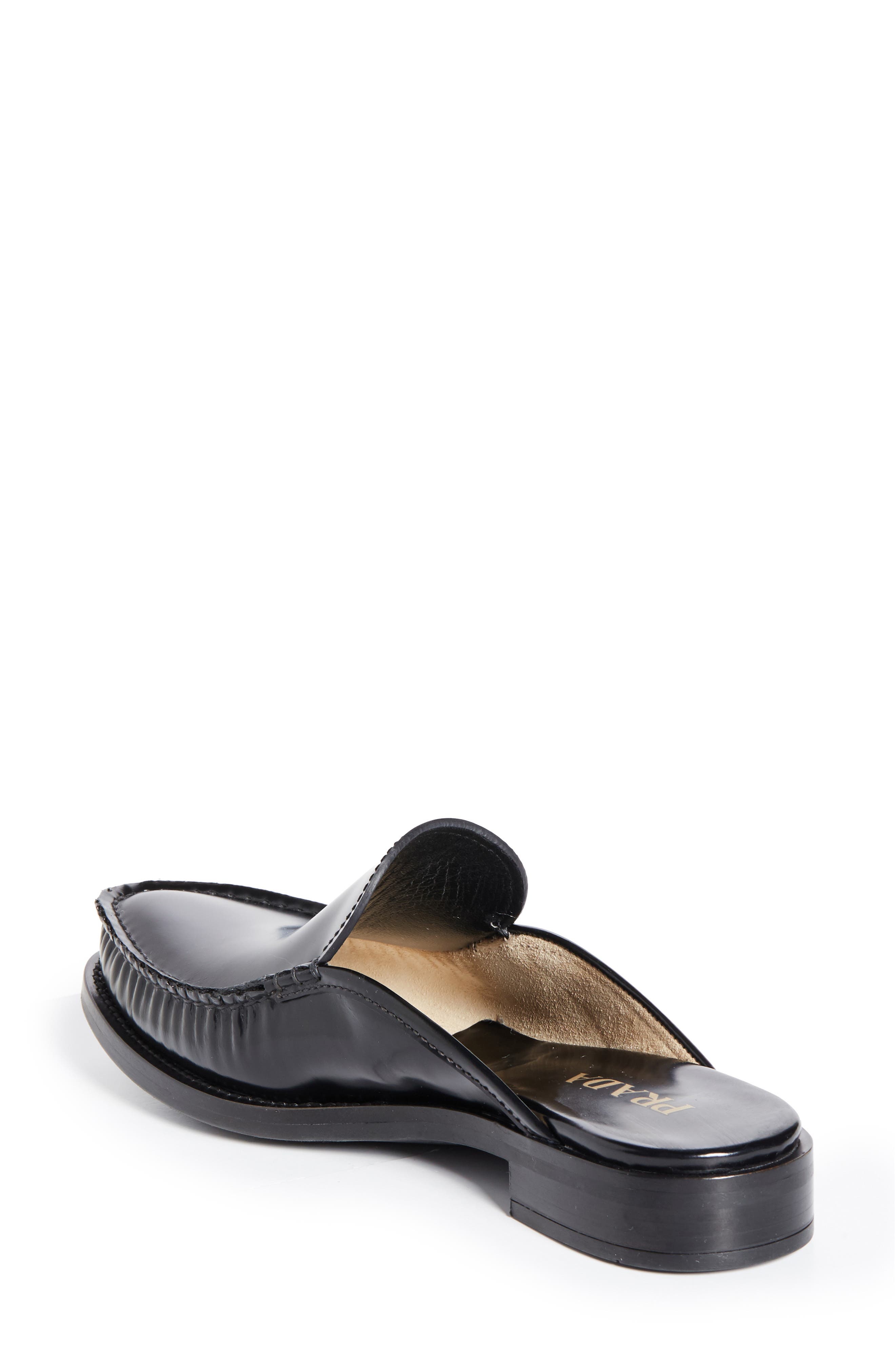 Prada Moc Toe Loafer Mule in Nero at Nordstrom - 2