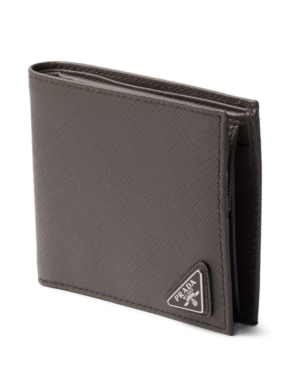 textured-leather bifold wallet - 3