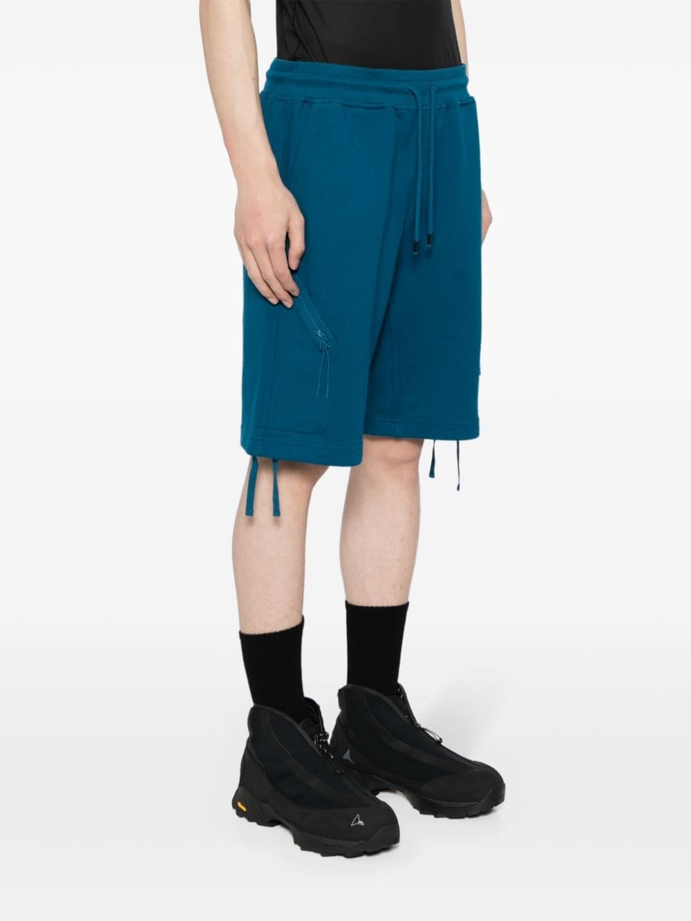 Lens-detail cotton shorts - 3