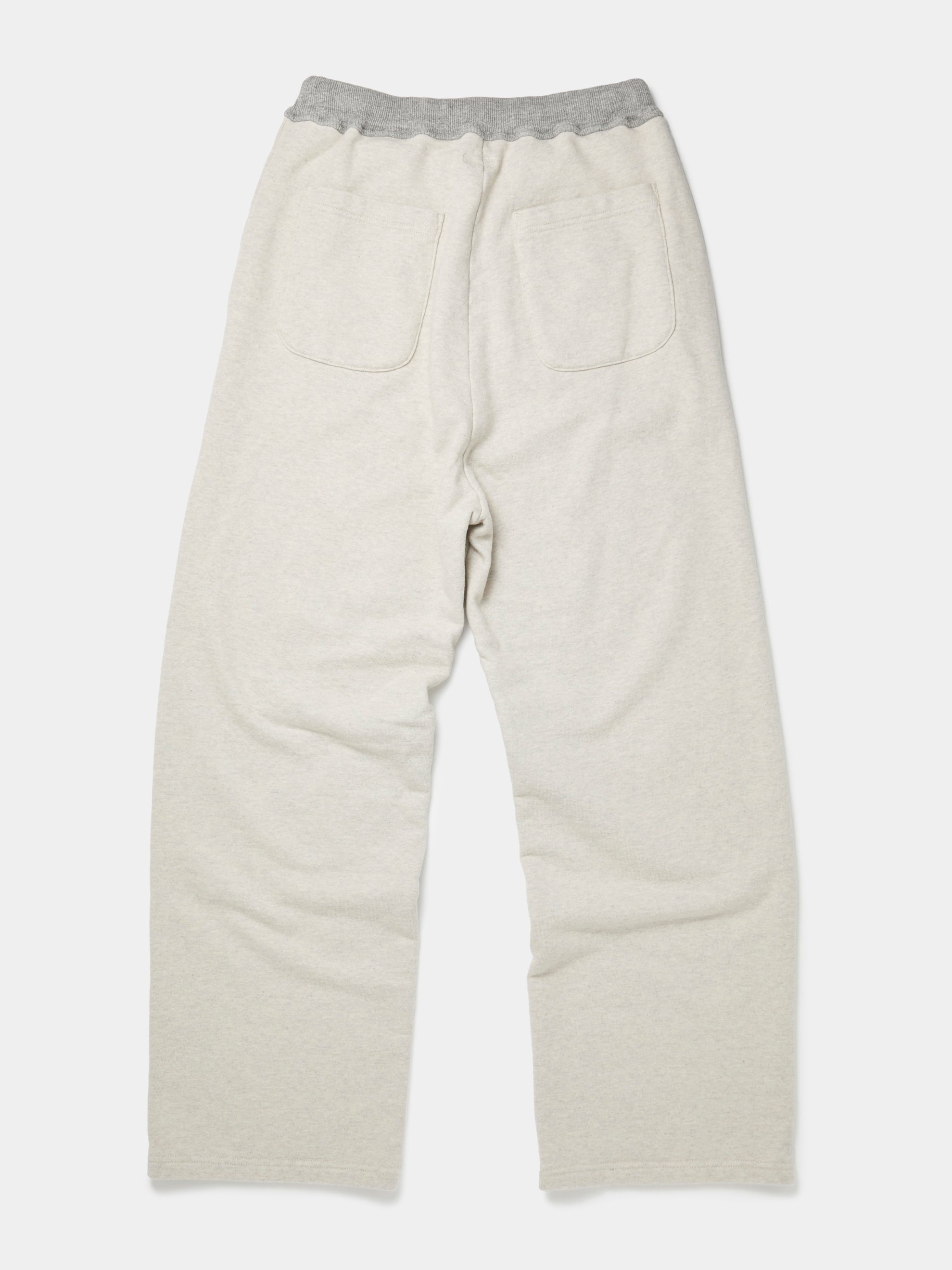 ZIPPER KNIT W-KNEE SWEATPANTS (ECRU) - 7