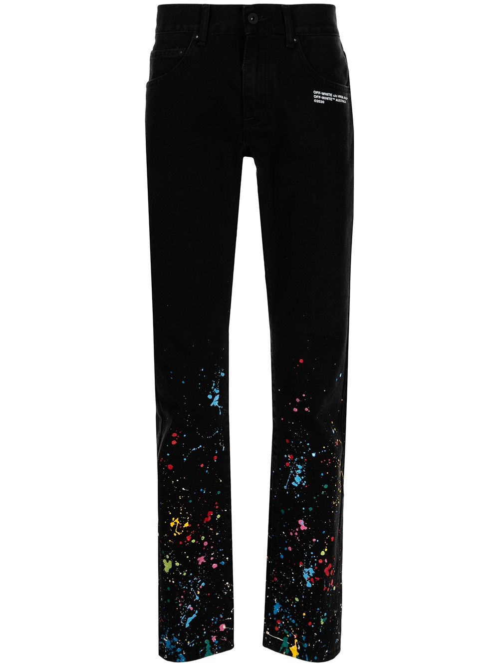 X Marais Splatter slim jeans - 1