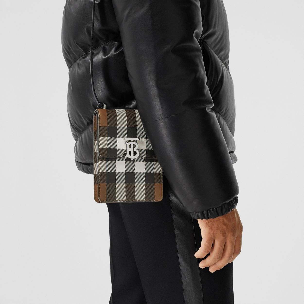 Check Print Leather Robin Bag - 2