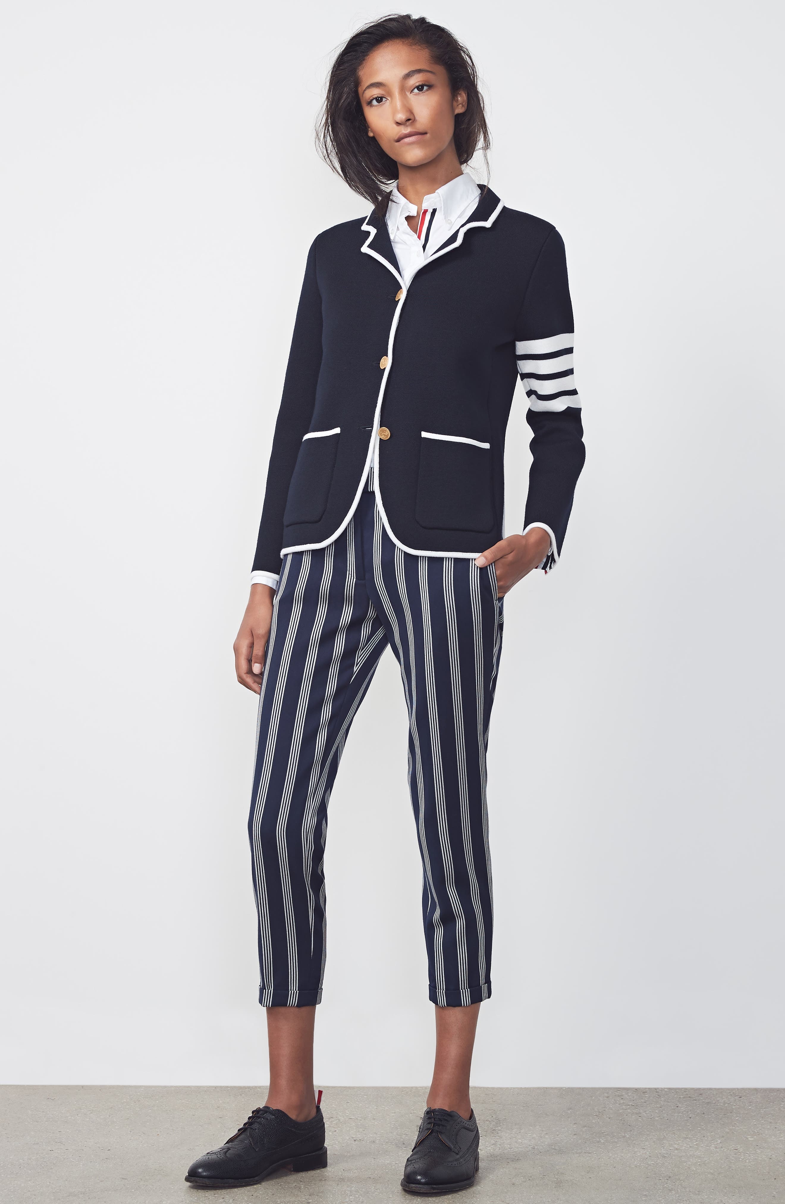 Thom Browne Cotton Shirt in White at Nordstrom - 8