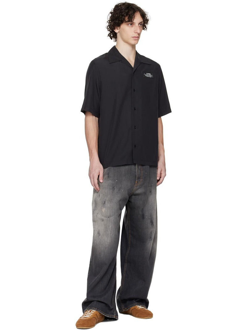AMIRI Black 'Amiri Spirit' Bowling Shirt outlook