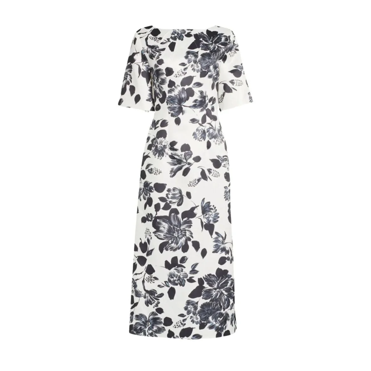 Kora Floral-print Twill Midi Dress - 1