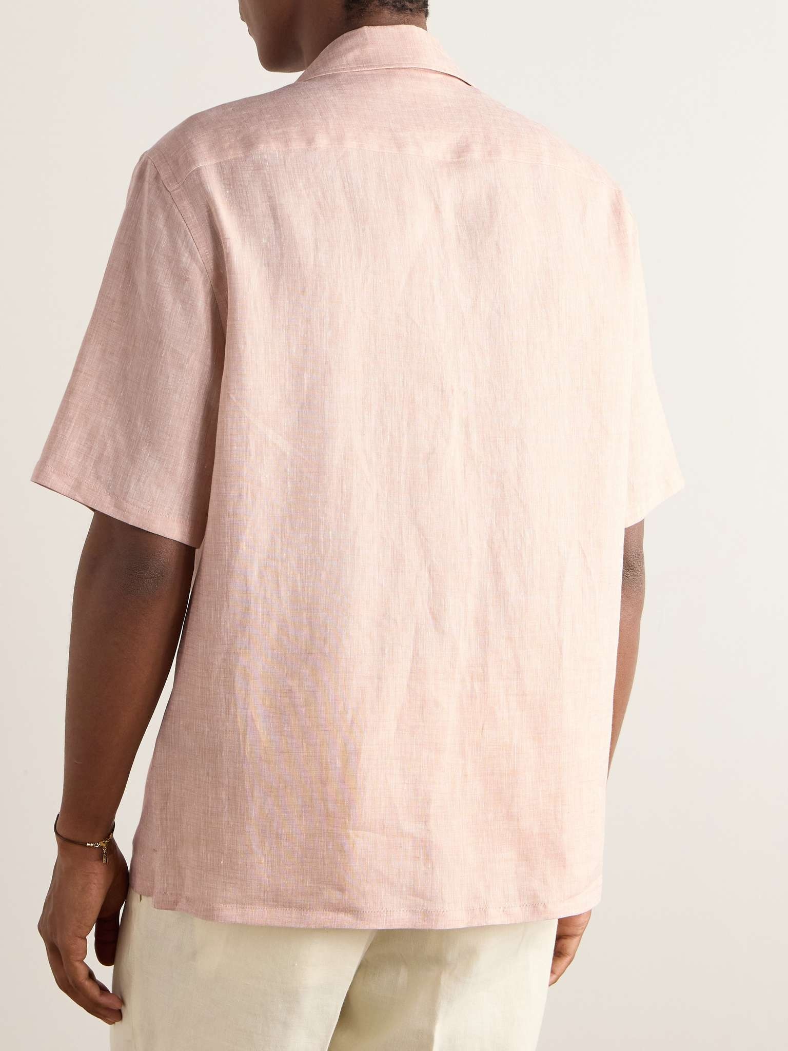 Camp-Collar Oasi Linen Shirt - 3
