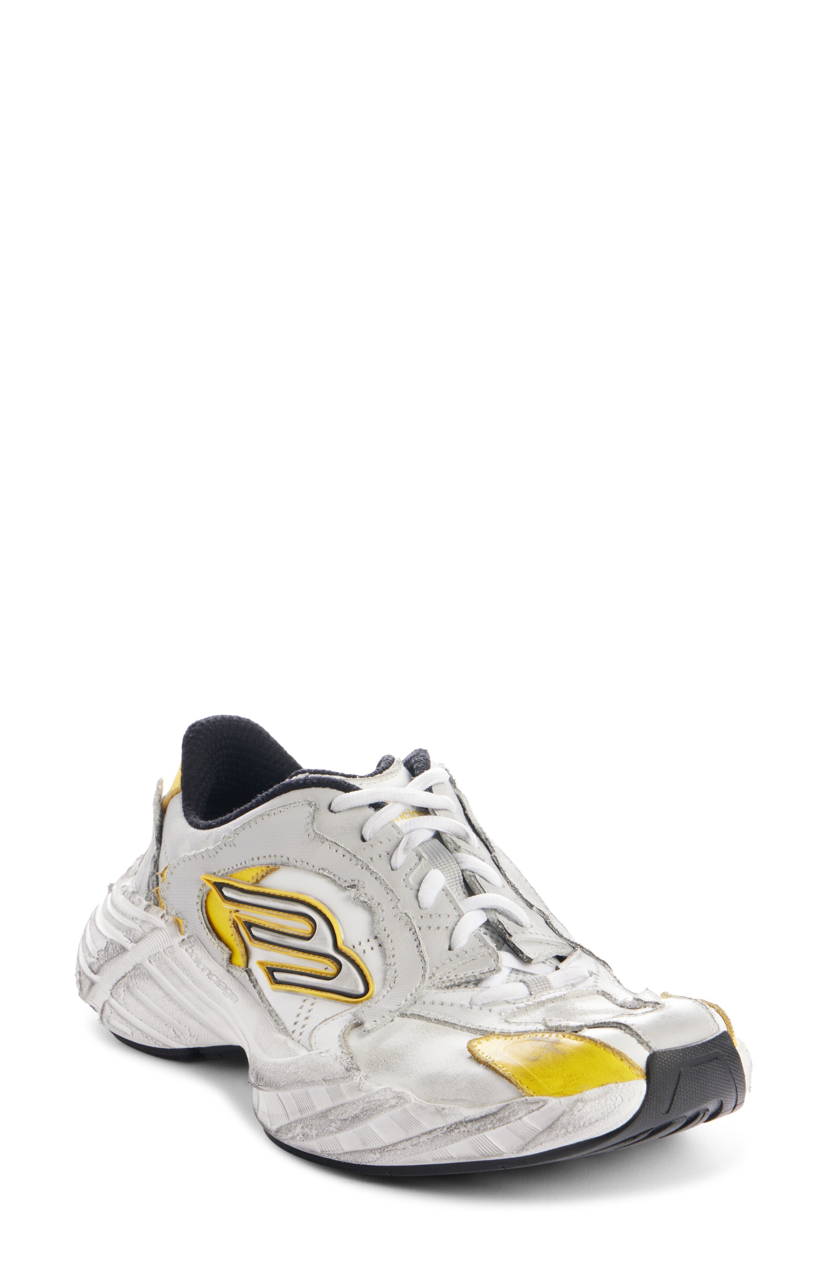 Balenciaga Monday 3B Logo Low Top Sneaker in 1971 Light Grey/Multi at Nordstrom - 1