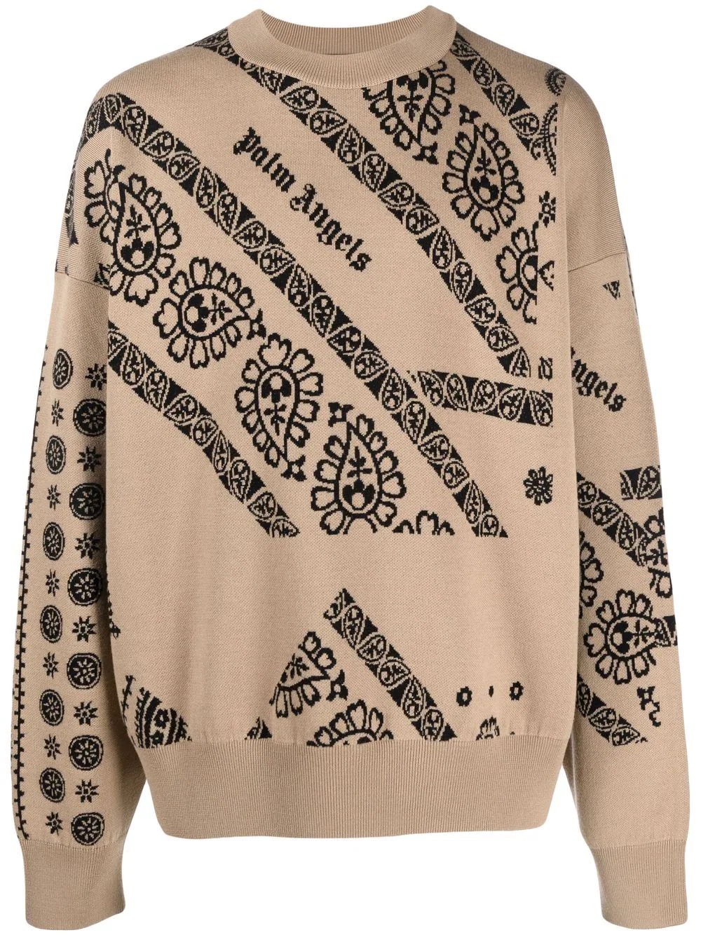 intarsia-knit paisley jumper - 1