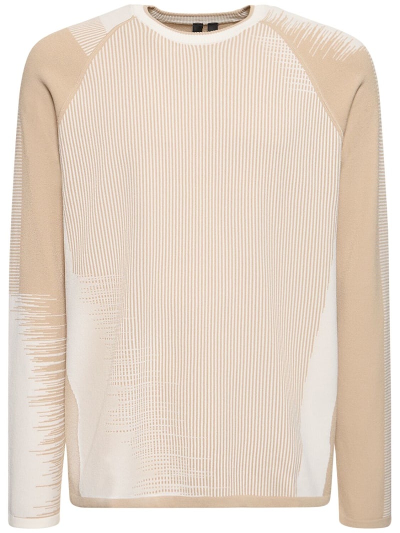 Engineered knit sweater - 1