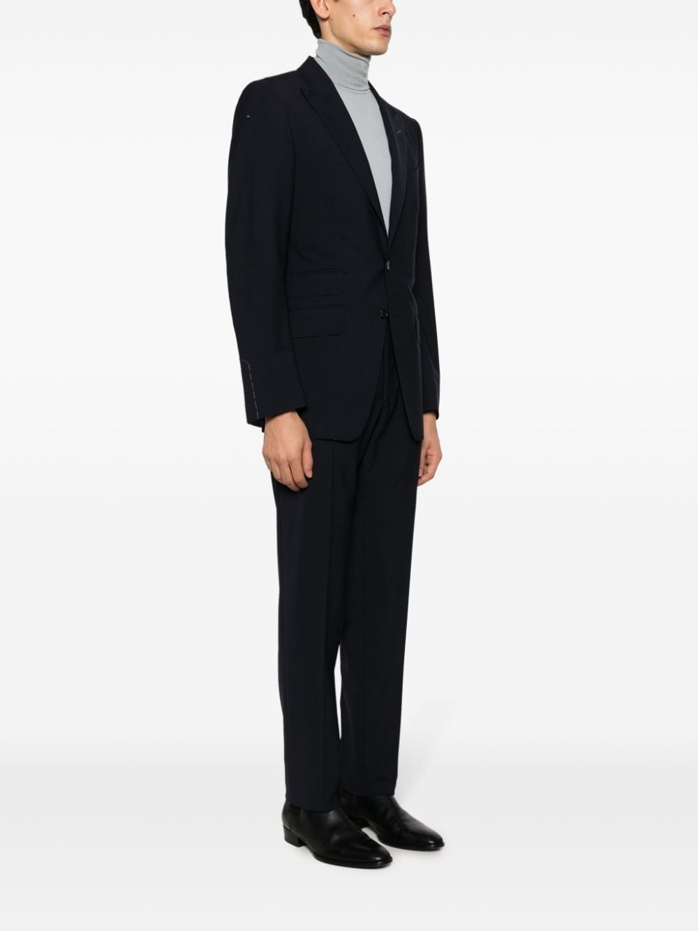 single-breasted wool suit - 3