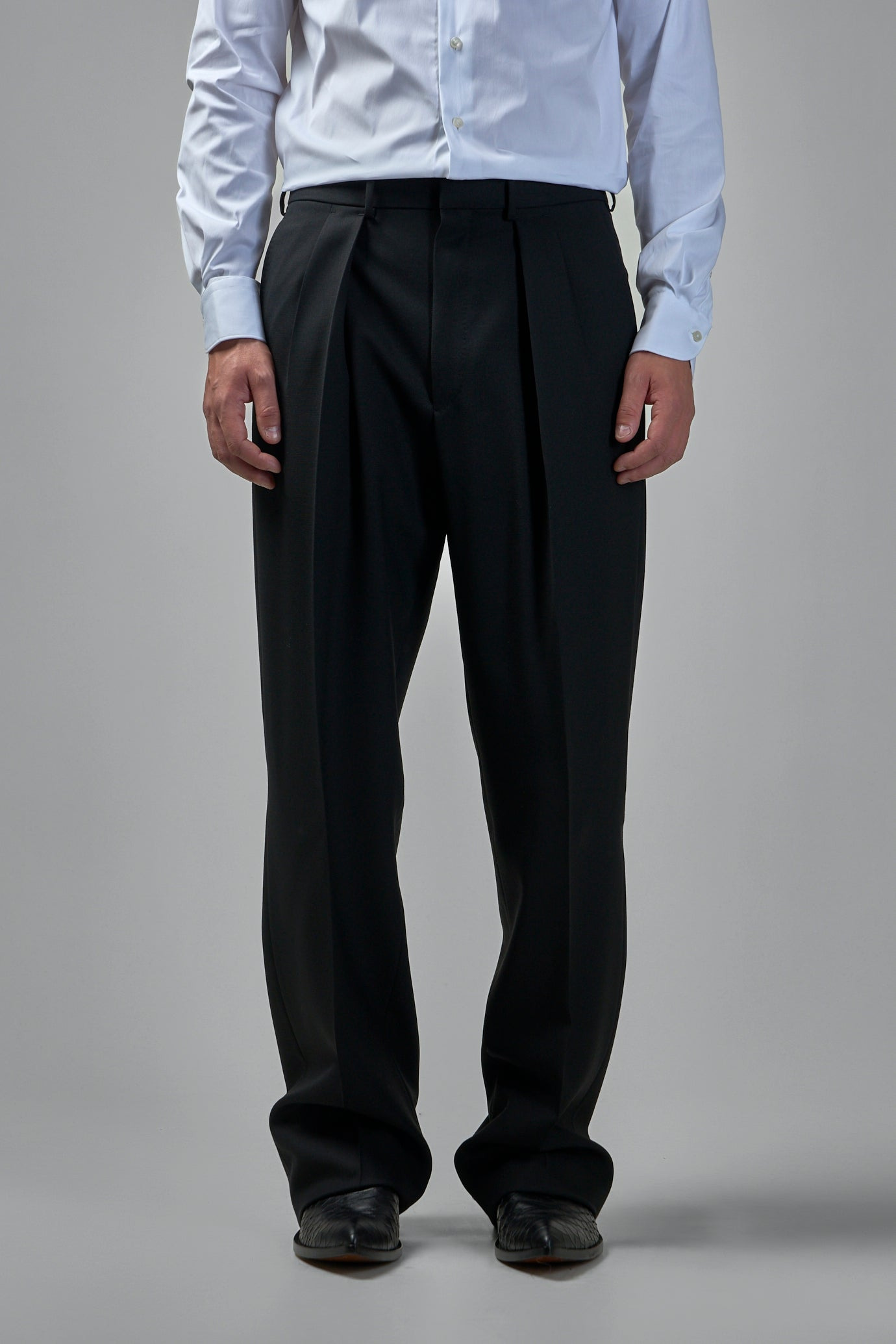 Broken Twill Double Pleat Pant - 3
