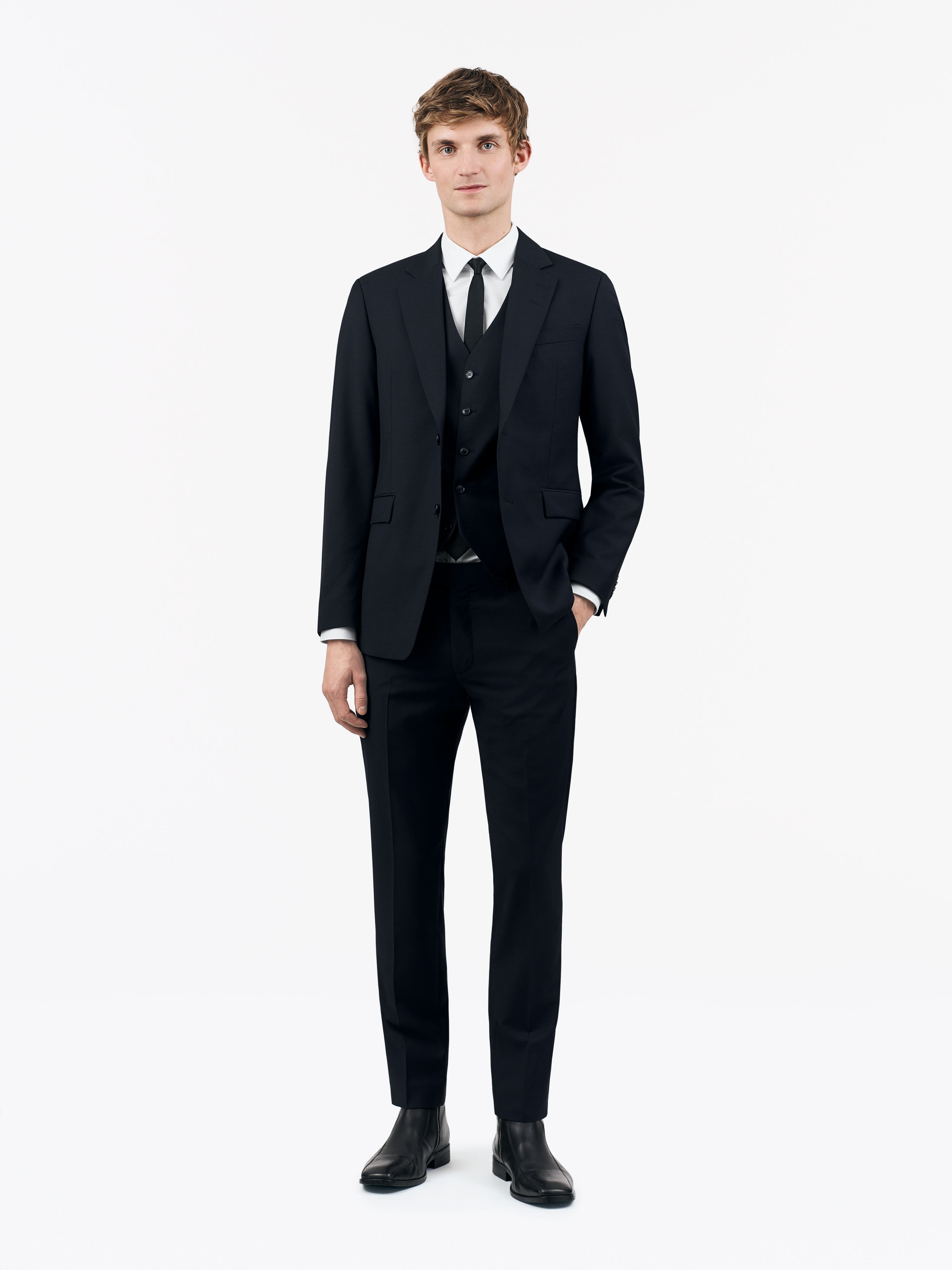 Wayde Polyester-Wool Bland Waistcoat - 2