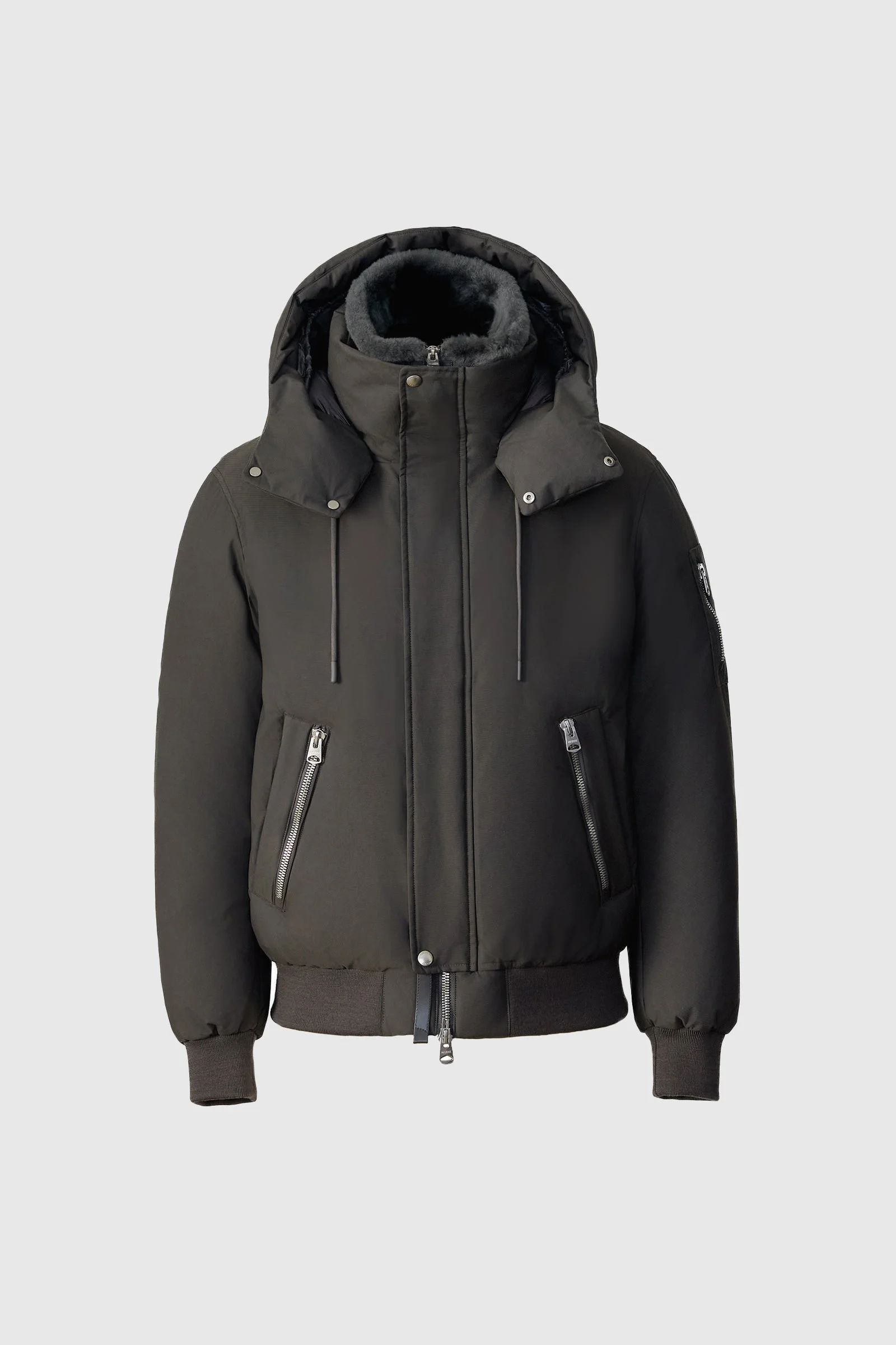 IKER-Z 2-in-1 Down Bomber With Removable Shearling Bib - 1