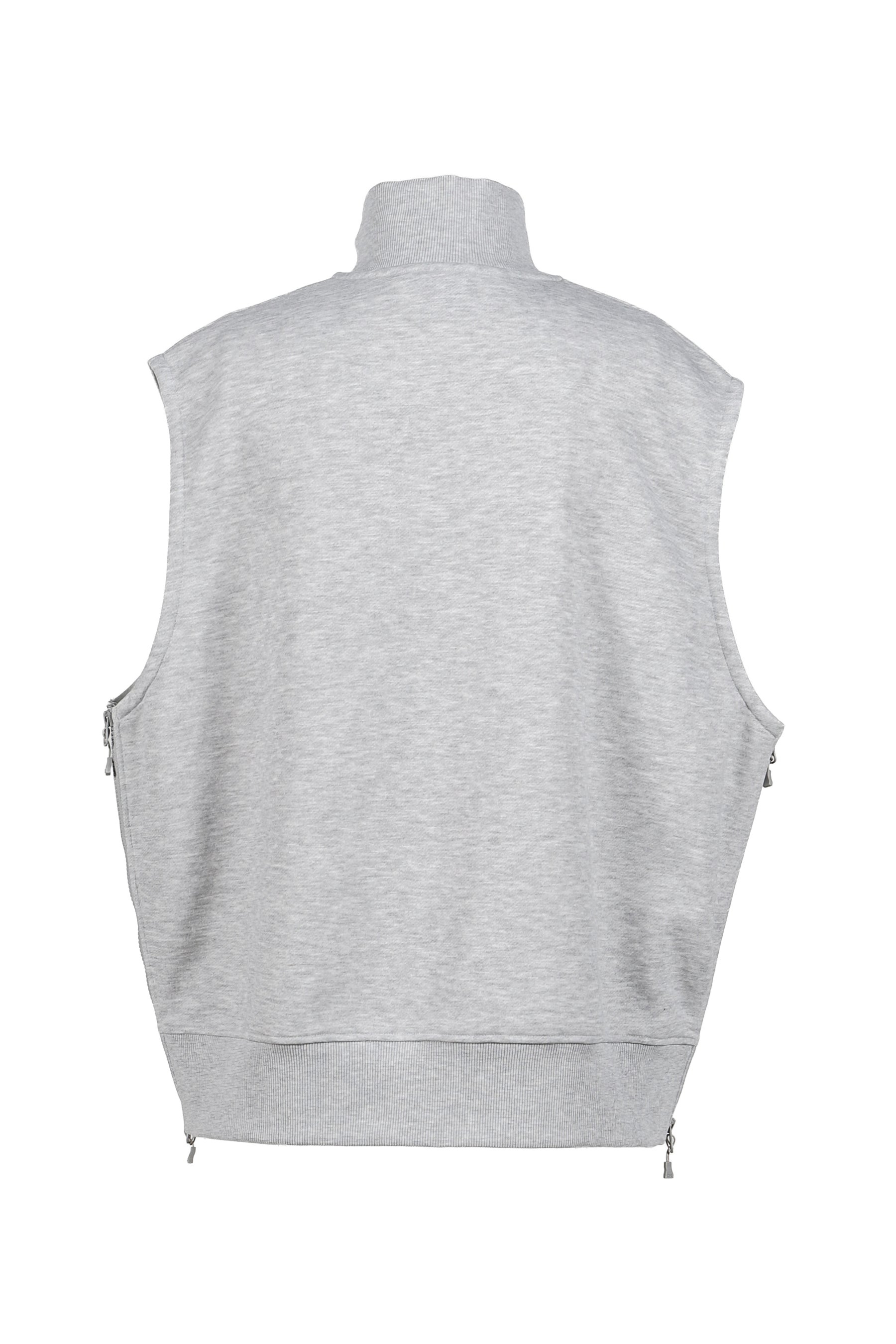 TECH SWEAT ZIP VEST PULLOVER / HEATHER GRY - 2