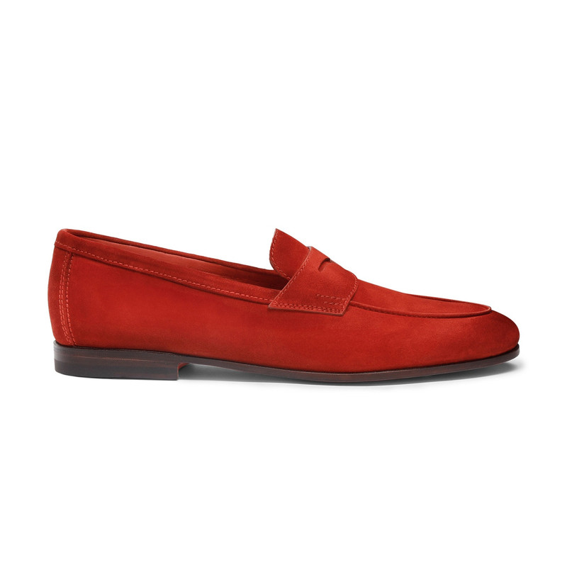 Men's red suede Carlo loafer - 1
