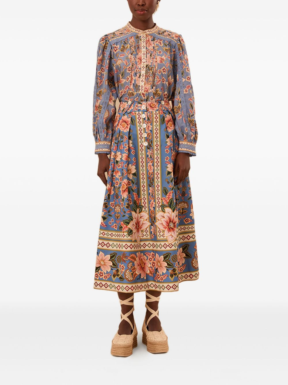 Superbloom Tapestry-print blouse - 2
