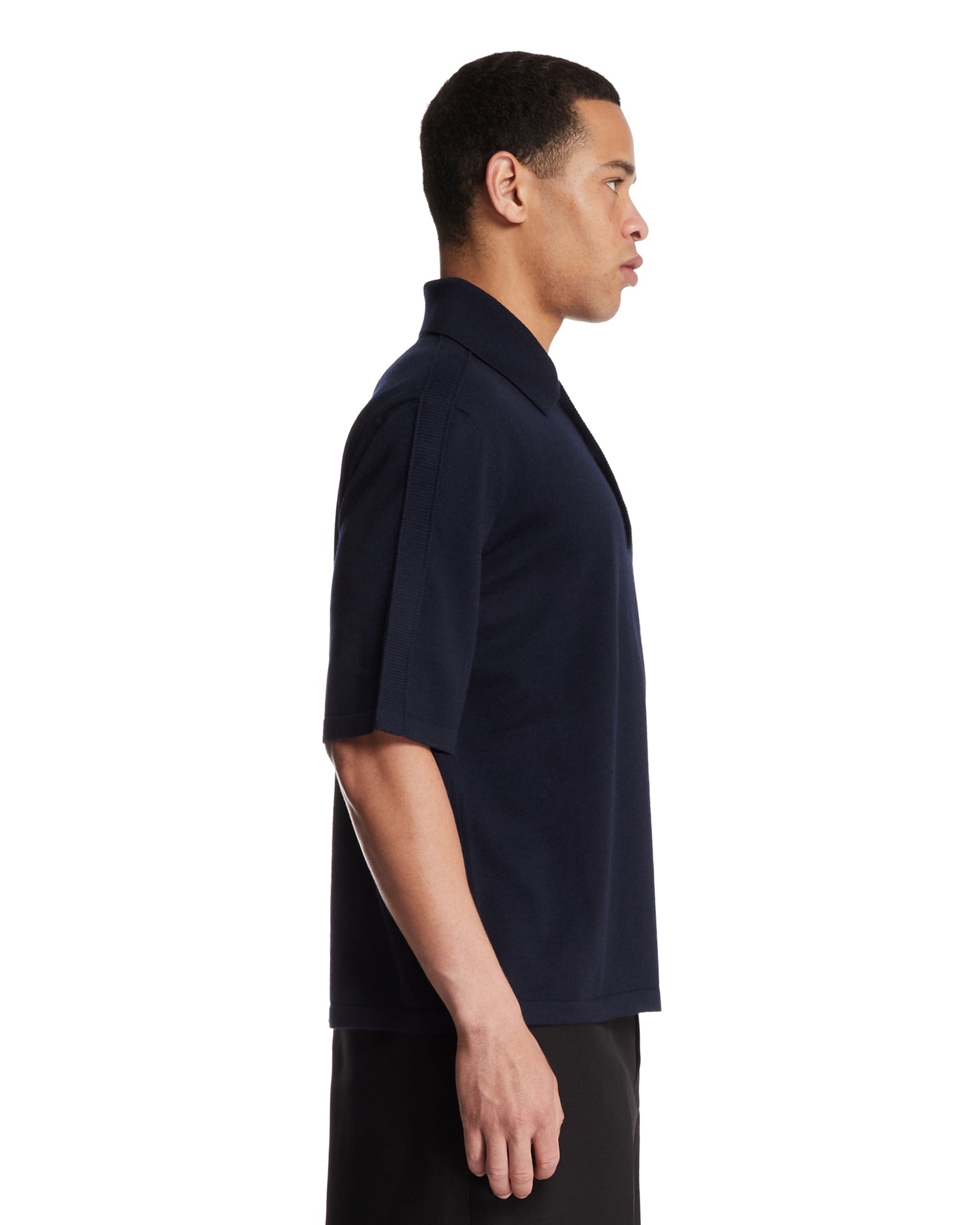 Blue Wool Polo - 5