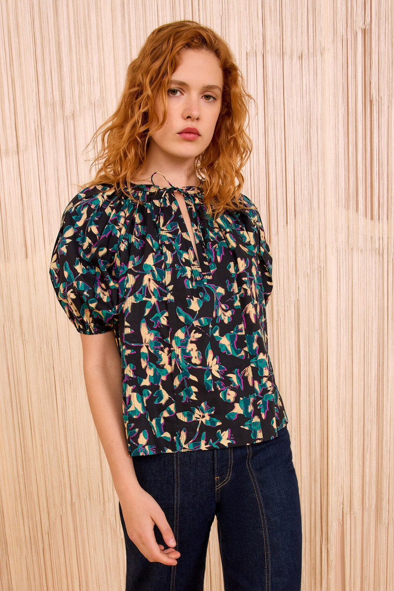 ULLA JOHNSON Loli Short Sleeve Blouse outlook