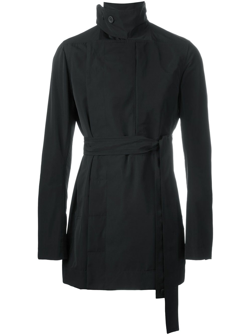 funnel neck coat - 1