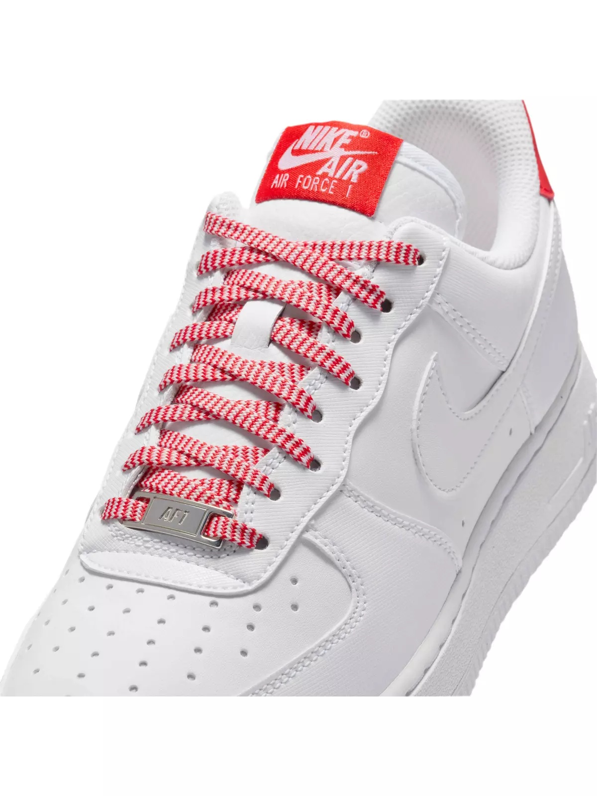 Air Force 1 '07 "White/Pink Foam/Metallic Silver/Light Crimson" Women's Shoe - 7