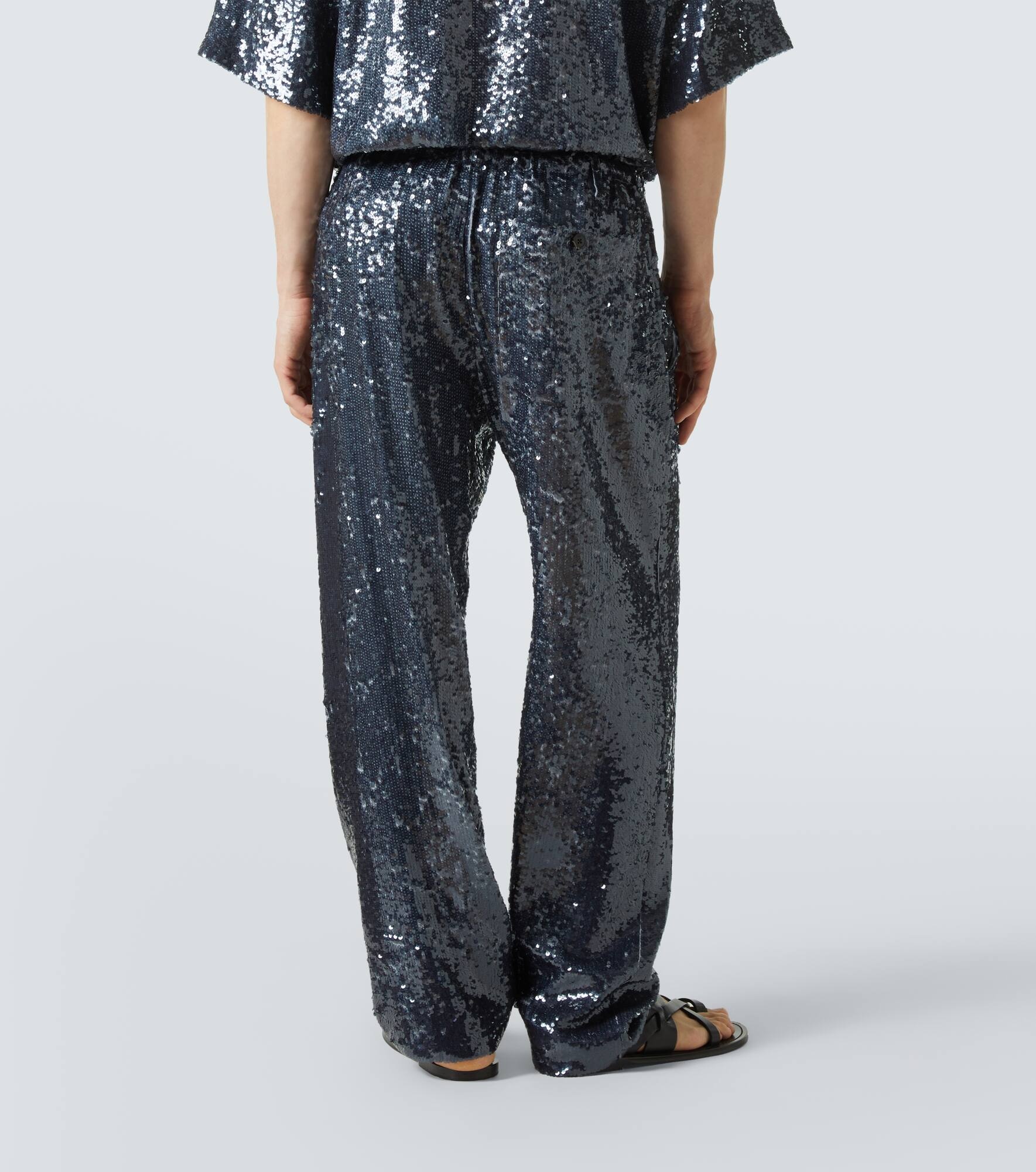 Sequined straight pants - 4