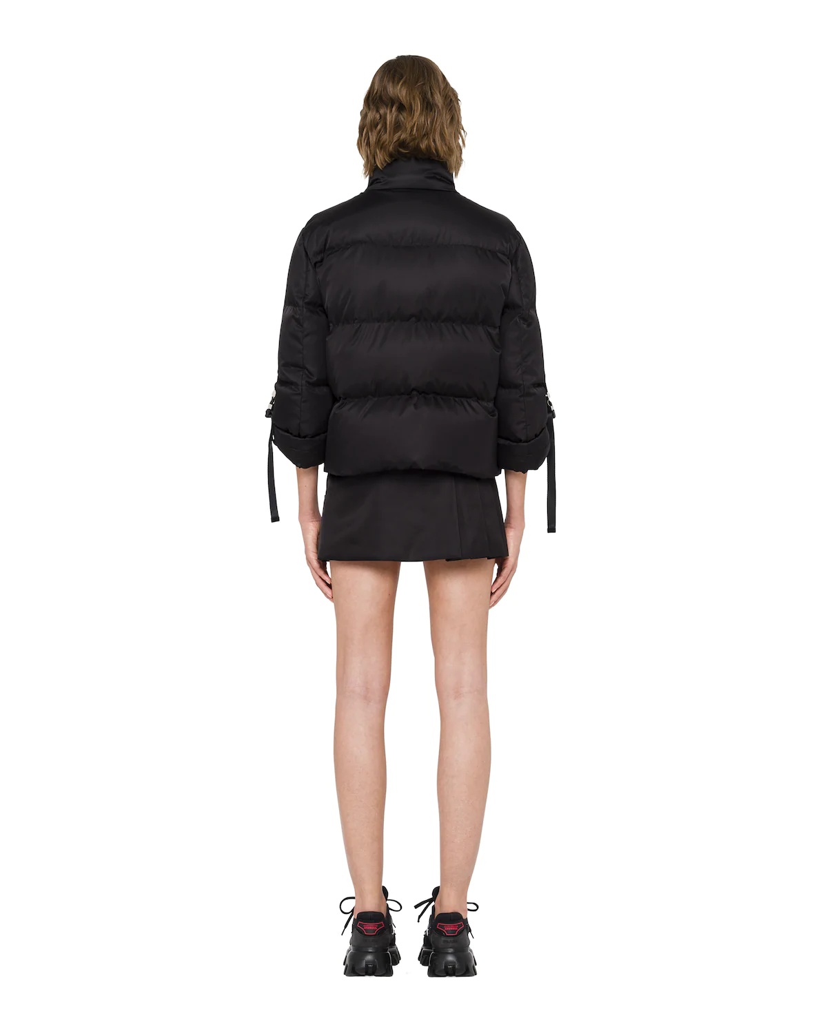 Re-Nylon gabardine puffer jacket - 4