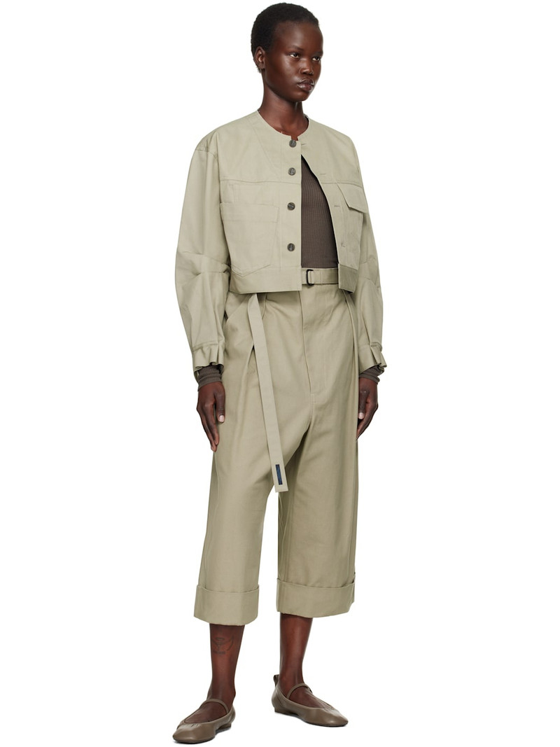 Yohji Yamamoto Taupe R-Multi Pocket Jacket outlook