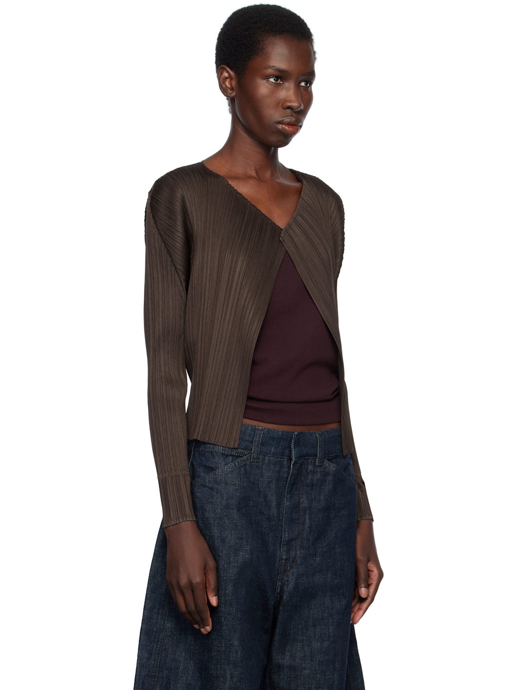 Brown Monthly Colors March Cardigan - 2