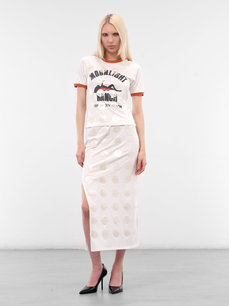 CONNER IVES White MOP Sequin Ringer Tee outlook