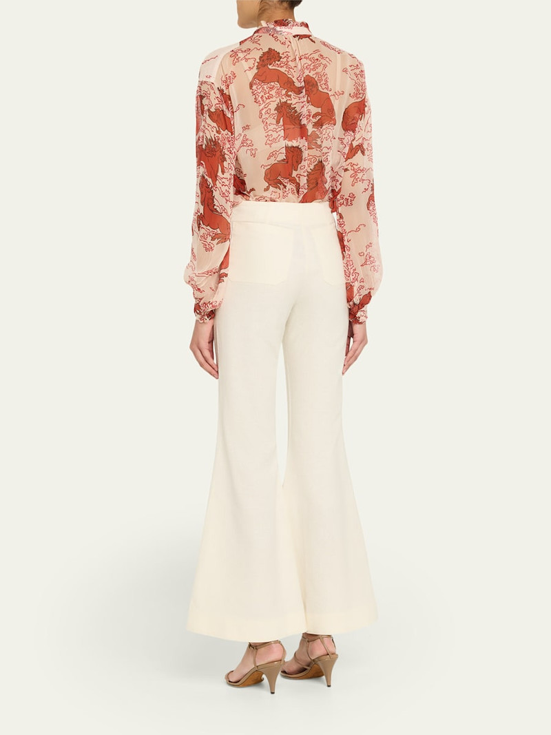 Farah Alabaster Flare Trousers 3