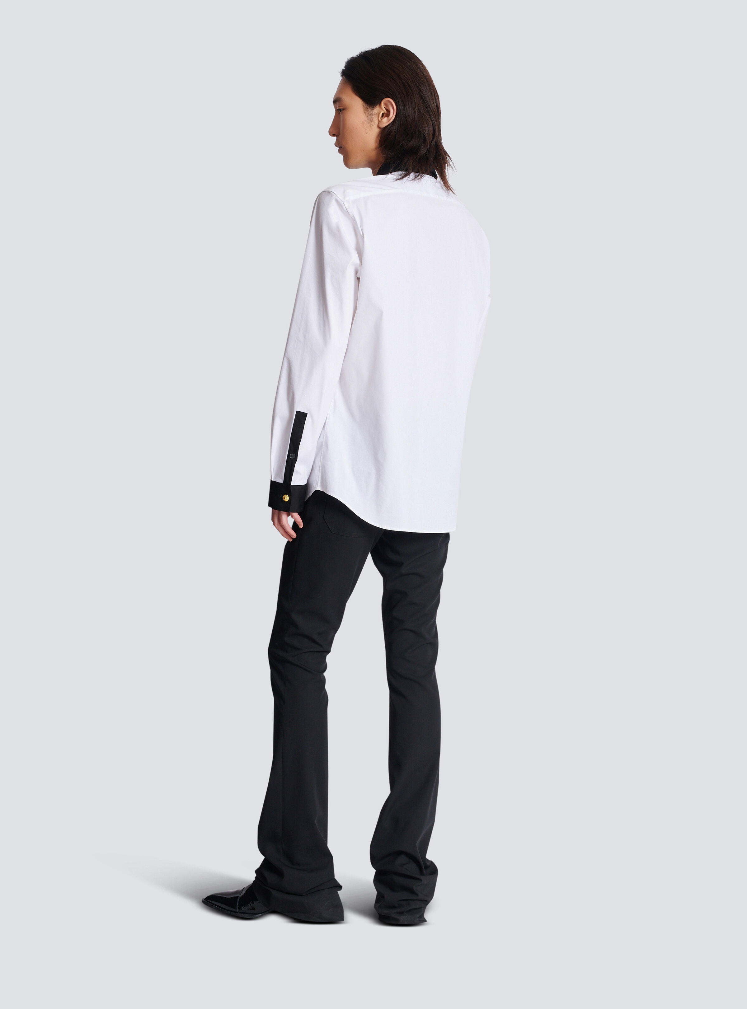 Two-tone poplin shirt - 4