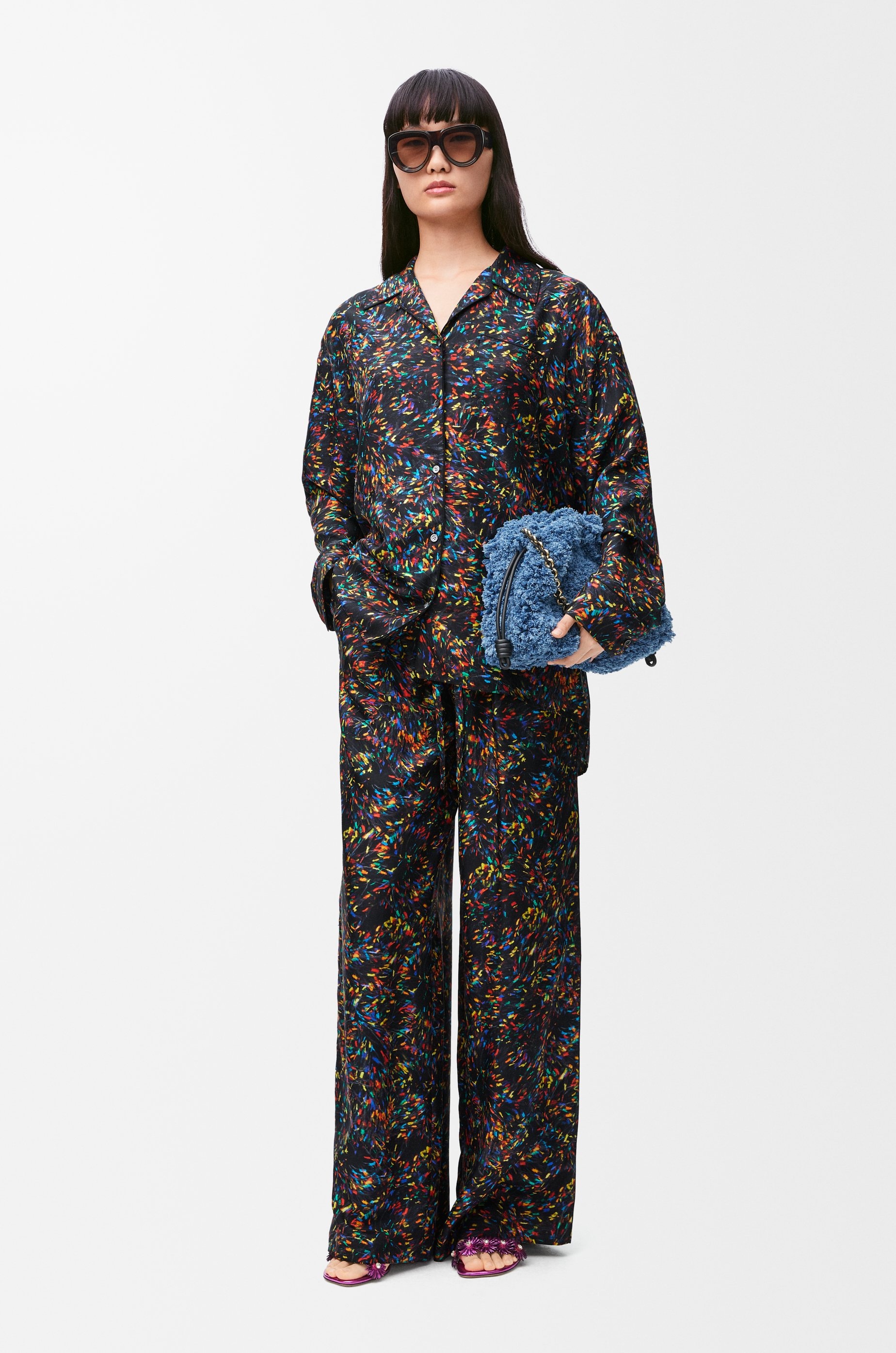 Pyjama trousers in silk - 2