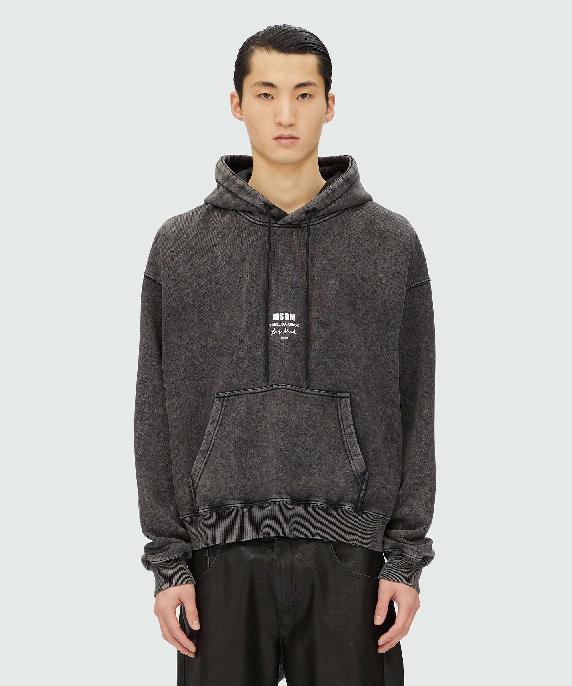 Faded jersey sweatshirt with  "Túnel da Xerox" print - 2