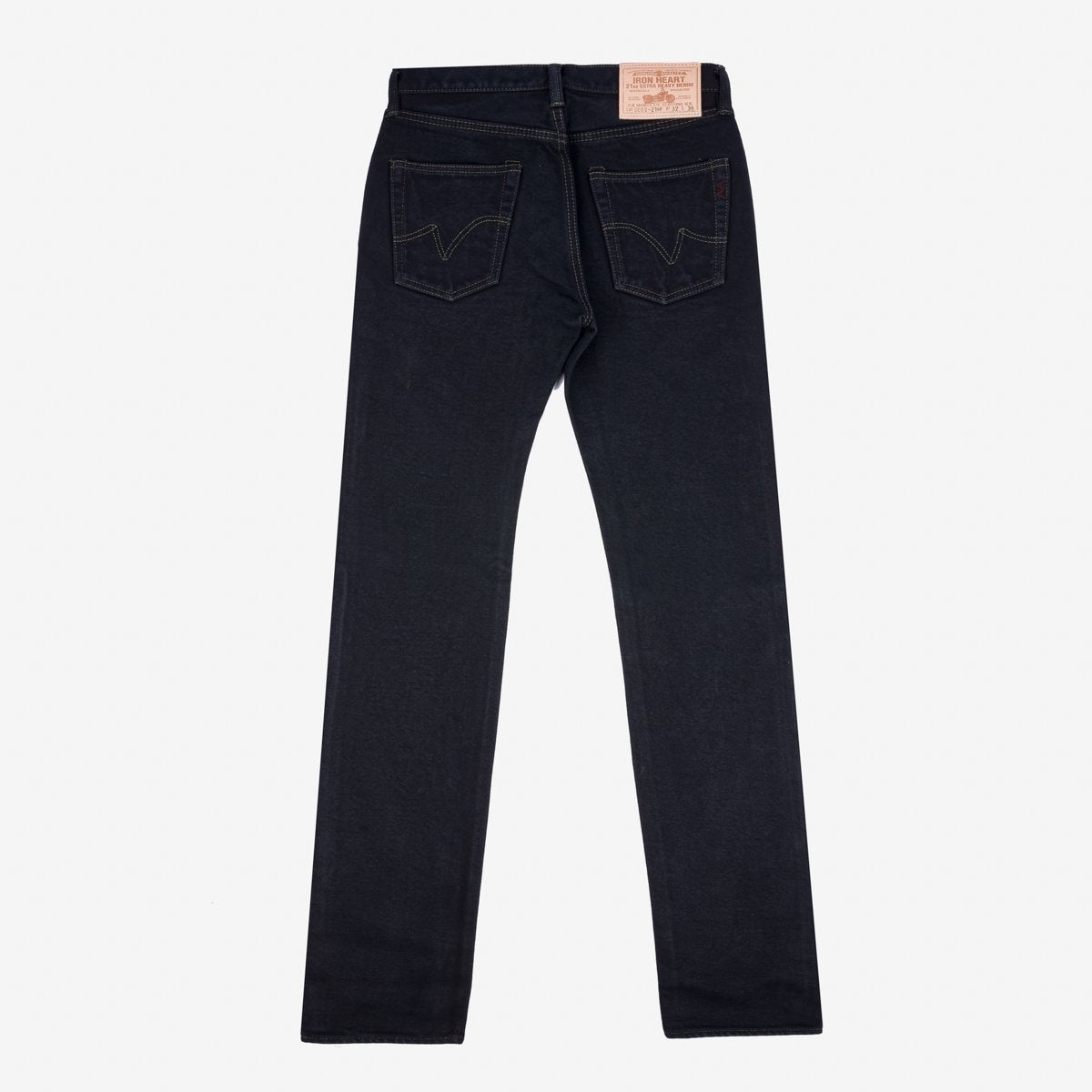 IH-666s-21OD 21oz Selvedge Denim Slim Straight Indigo Overdyed Black - 9
